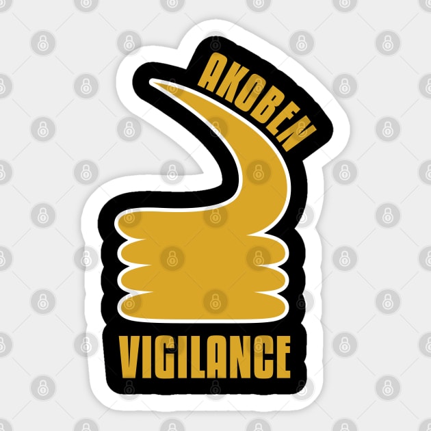 Akoben | Adinkra Symbol | African | African American | Black Lives Sticker by UrbanLifeApparel